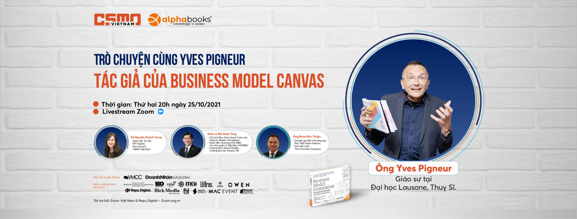 Trò chuyện cùng Yves Pigneur, tác giả của Business Model Canvas