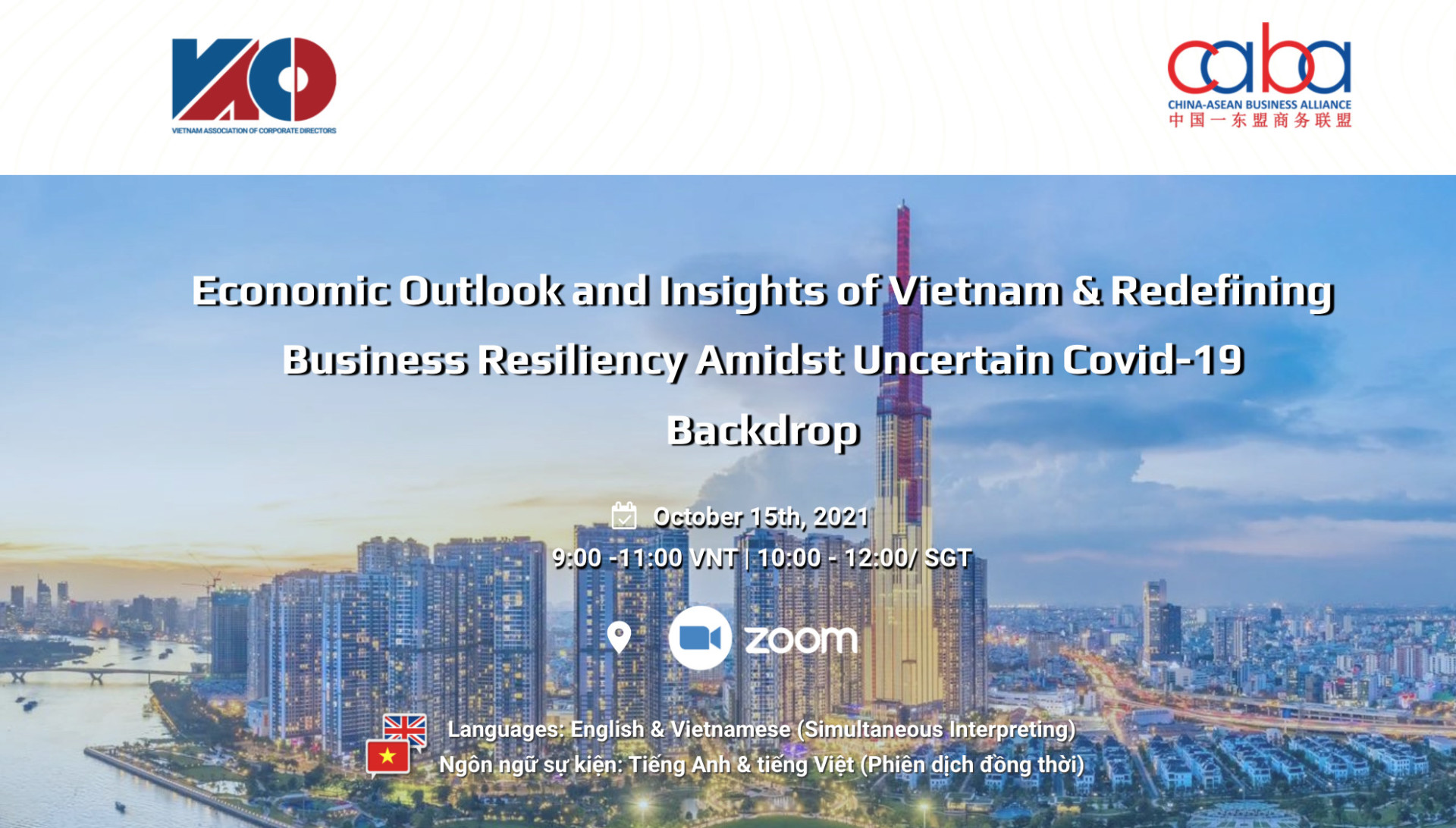 Economic Outlook and Insights of Vietnam &  Redefining Business Resiliency Amidst Uncertain Covid-19 Backdrop