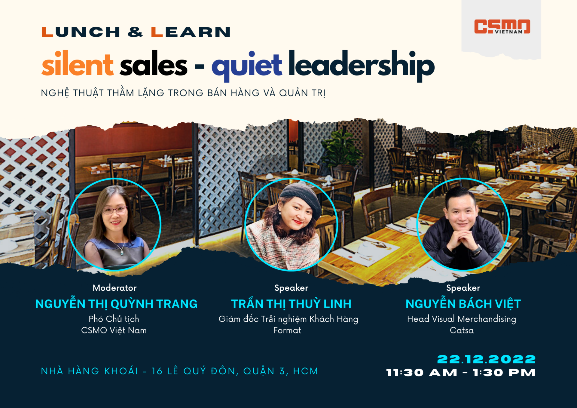 CSMO LUNCH & LEARN: SILENT SALES, QUIET LEADERSHIP