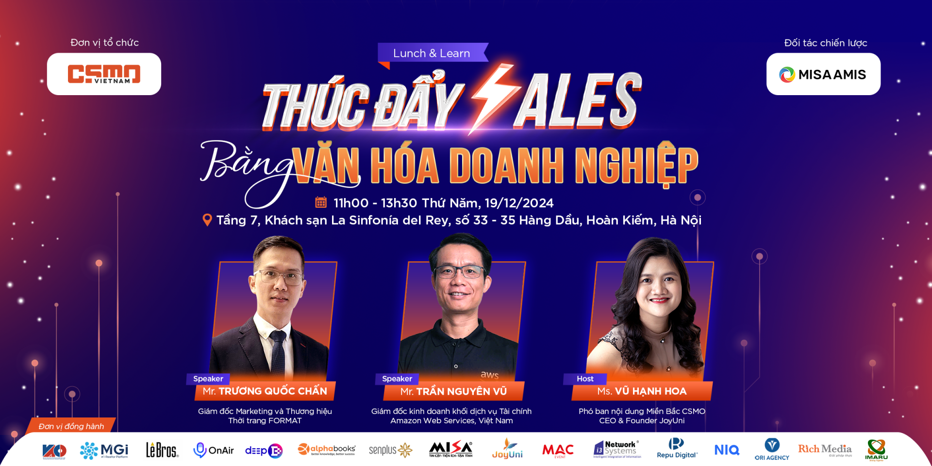 CSMO Lunch & Learn: Thúc đẩy sales bằng văn hóa doanh nghiệp