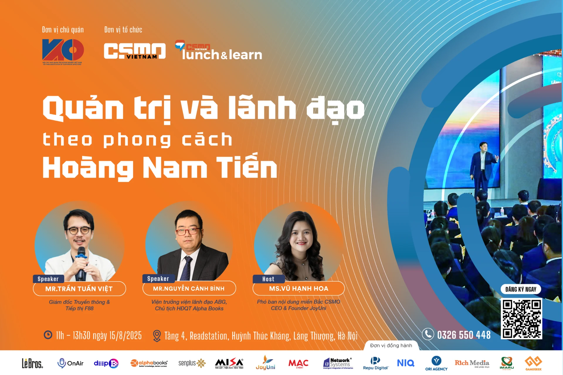 Lunch& Learn: Quản trị và lãnh đạo theo phong cách Hoàng Nam Tiến