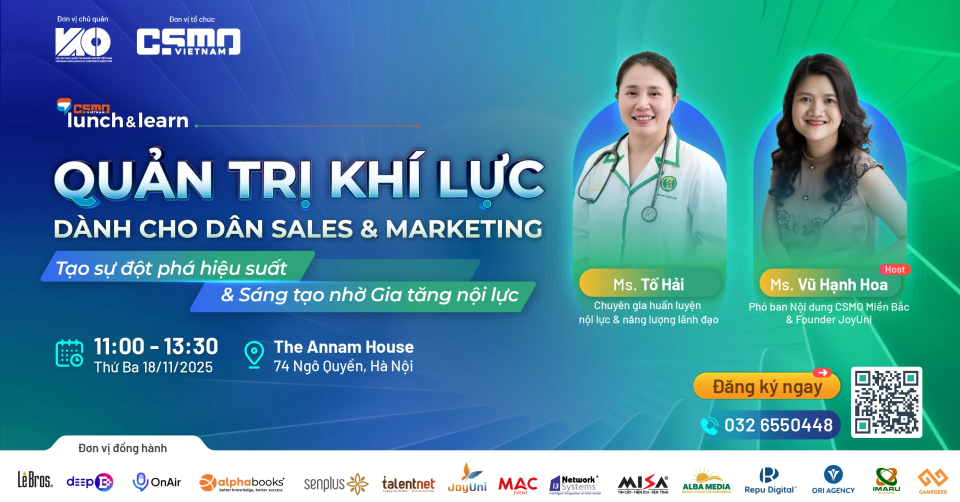 Quản trị Khí Lực dành Dân Sales & Marketing