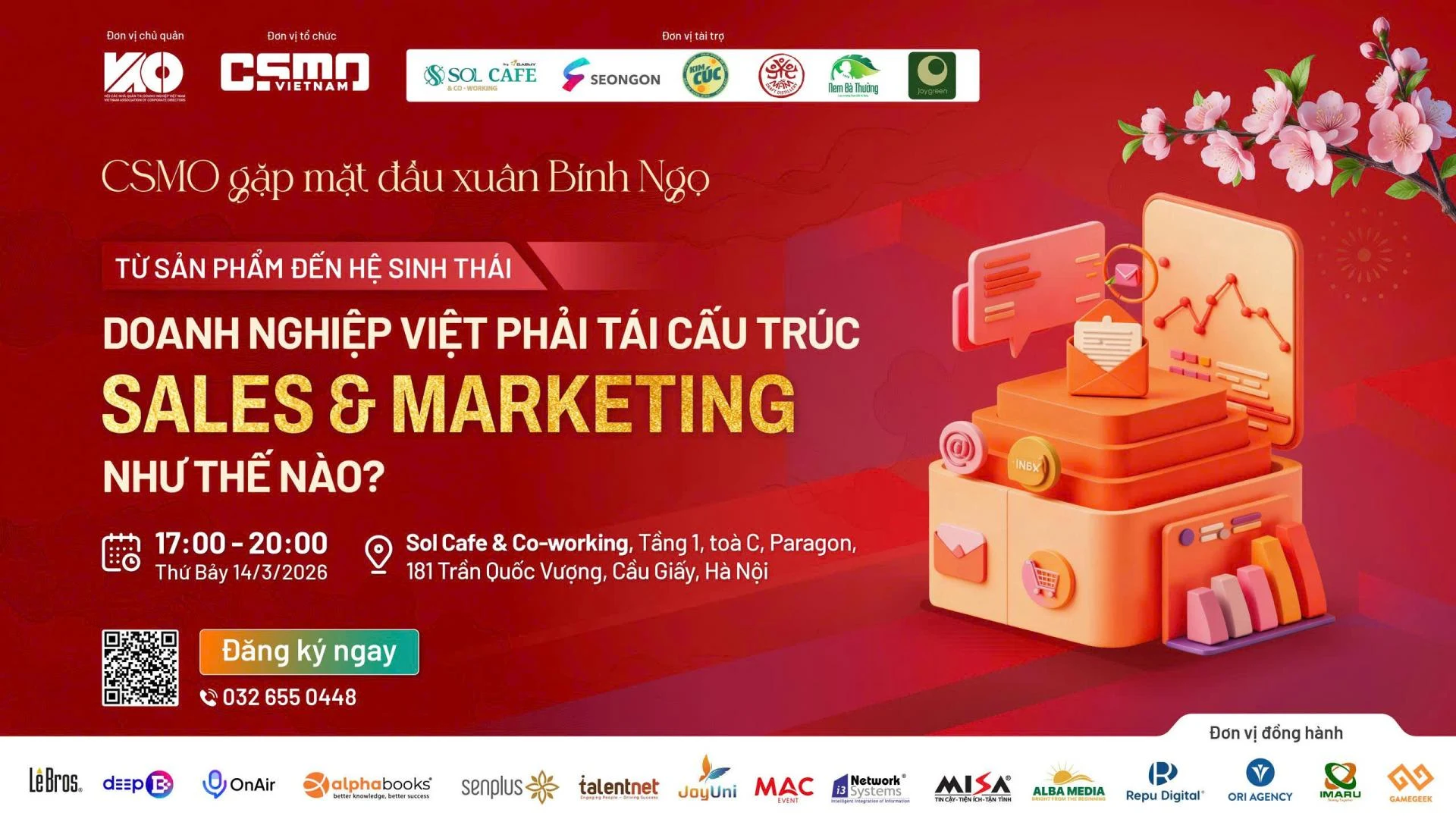 CSMO Gặp mặt đầu xuân Bính Ngọ: Từ Sản phẩm đến Hệ sinh thái –  Doanh nghiệp Việt cần tái cấu trúc Sales & Marketing như thế nào?